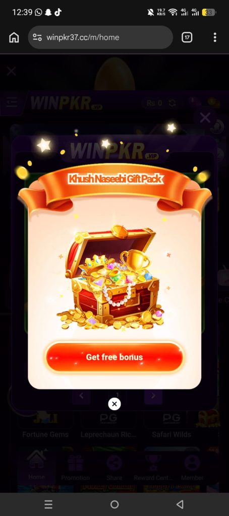 You can easily withdraw your money through Easypaisa or JazzCash and also claim exciting bonuses.